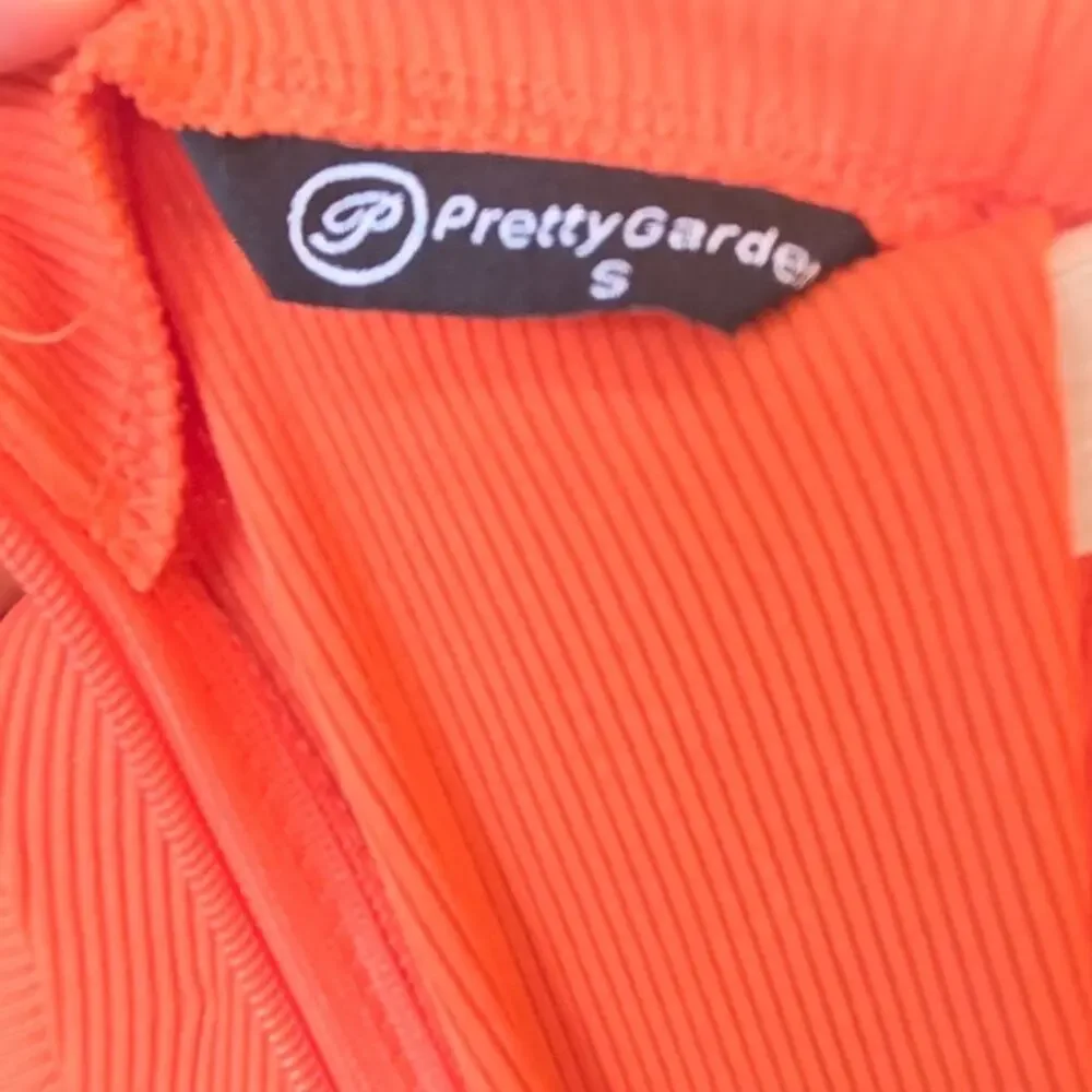 PrettyGarden Small Orange Longsleeve Mockneck Jumpsuit [0105] - Picture 6 of 9